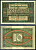 Германия 10 марок 1920 буква H, серия V, номер семизначный Pick 67a, Rosenberg 63а бумага UNC (пресс) 8617-18-2-1