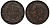 ГРЕЦИЯ 1 ЛЕПТА 1878 К, КОРОЛЬ ГЕОРГ I (1863-1913) KM 52 медь 4528-323
