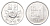 Южная Корея 1 вона 1977 KM 4a алюминий UNC 4617-453