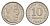 Аргентина 10 сентаво 1951 KM 47 медно-никель 4636-315