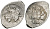 Великое Княжество Московское копейка 1535-1547 Иван IV Васильевич, Псковский монетный двор, 0,67 гр. ГиК №74 серебро    262-247