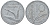 Италия 10 лир 1954 R, колосья KM 93 алюминий 4543-421