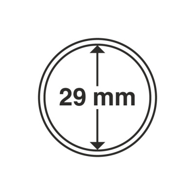 Капсулы круглые – 29 мм, упаковка 10 шт. Leuchtturm. 303522