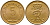 ДАНИЯ 5 ЭРЕ 1965 C; S, ФРЕДЕРИК IX (1947-1972) KM 848.1 бронза UNC 28-1051