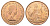Великобритания 1 пенни 1967 Елизавета II (1952-2022) KM 897, Spink 4157 бронза UNC 4661-1021