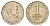 Чили 1 песо 1975 год-тип KM 207 медно-никель aUNC 4688-334